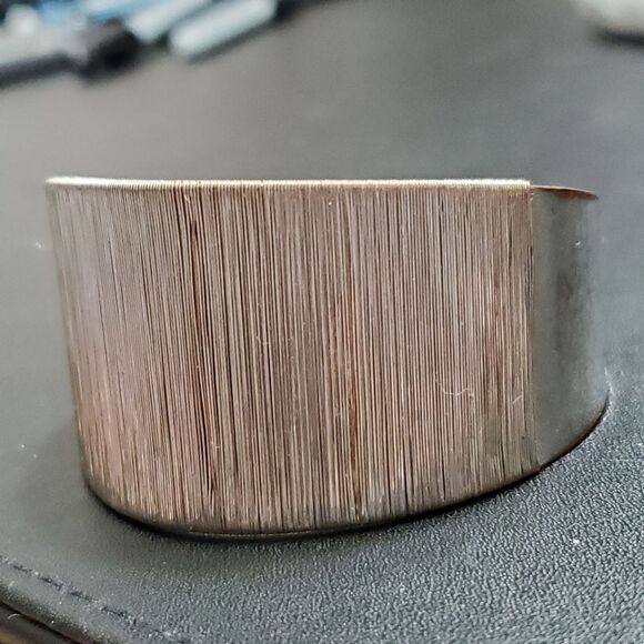 *Sale* Silver and copper colored cuff bracelet - Picture 2 of 7